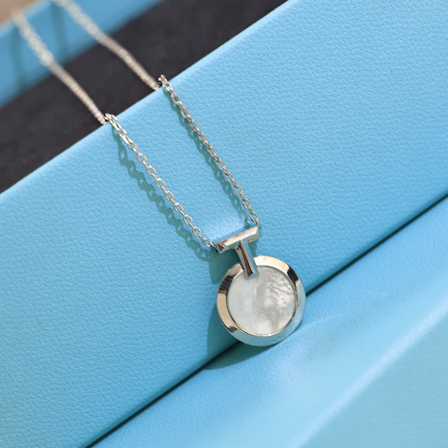 Tiffany & Co Elegant Circle Pendant Necklace